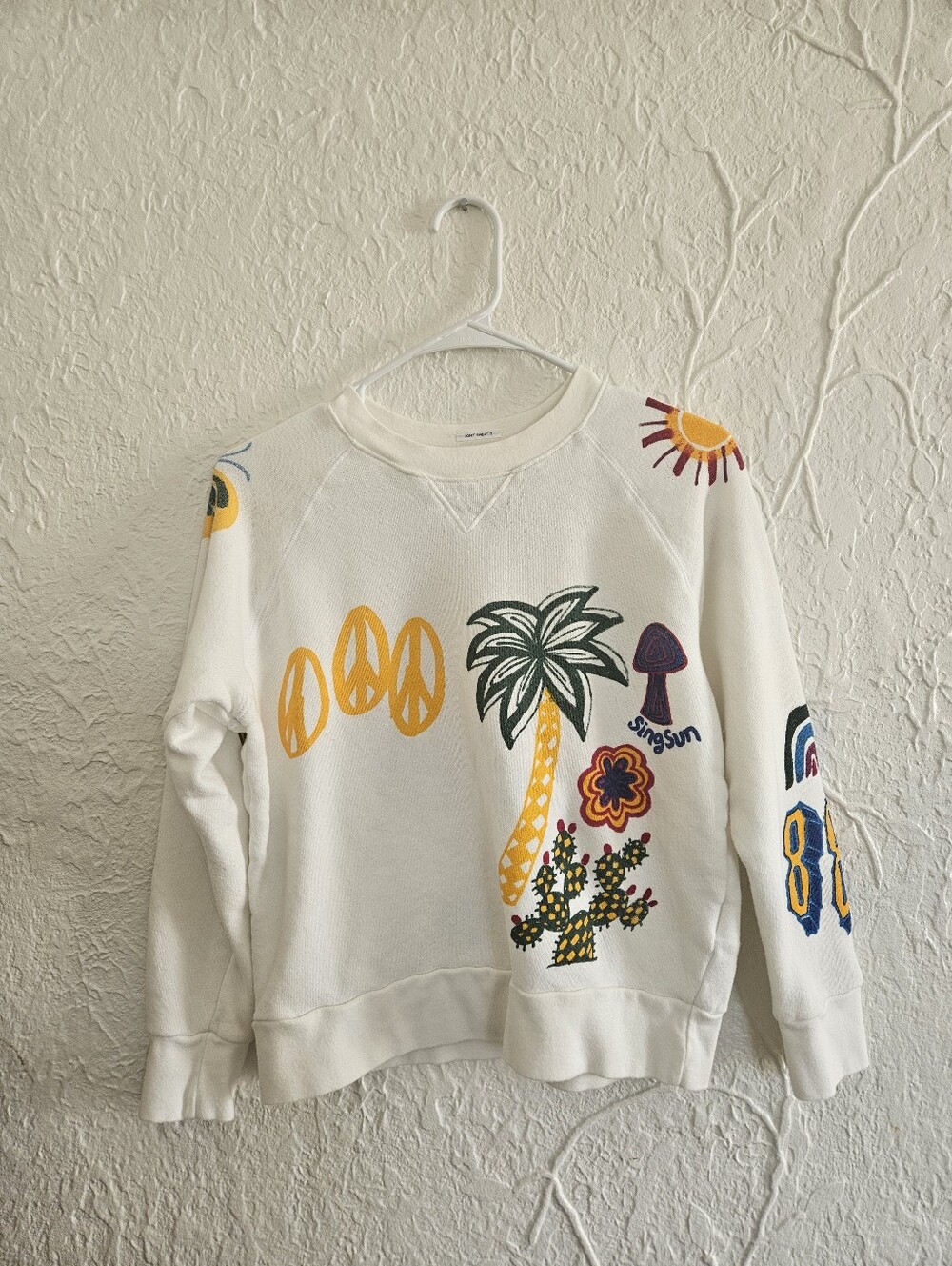 Mother The Square in Sunshiney Day Pullover Sweatshirt Women's M
